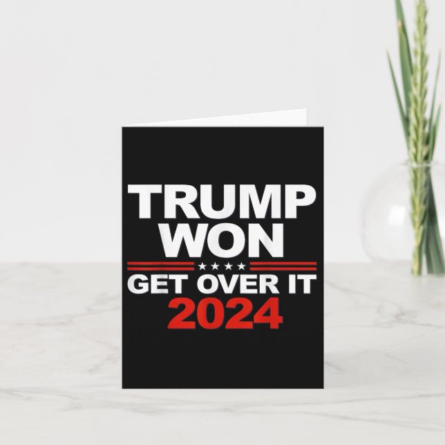 Trump wird es 2024 überwinden karte (Vorderseite)