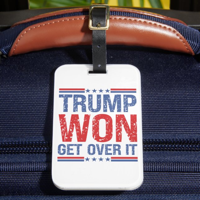 Trump wird es überwinden gepäckanhänger (Vorderseite Insitu 2)