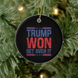Trump wird es überwinden keramik ornament