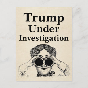 Trump wird untersucht Postcard Postkarte