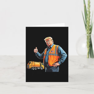Trump wirft die amerikanische Flagge von Garbyge T Karte