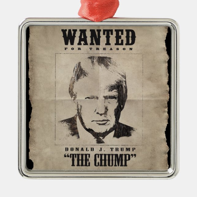 Trump Wollte Poster - Trump der Trumps Ornament Aus Metall (Vorne)