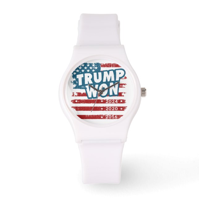 Trump Won 2024 Armbanduhr (Vorderseite)