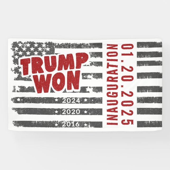 Trump Won 2024 Banner (Horizontal)
