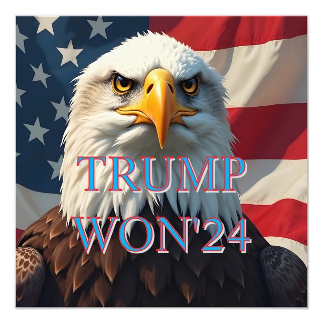 TRUMP WON 2024 FOTODRUCK (Vorne)