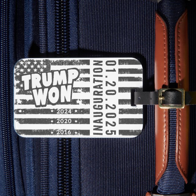 Trump Won 2024 Gepäckanhänger (Vorderseite Insitu 4)