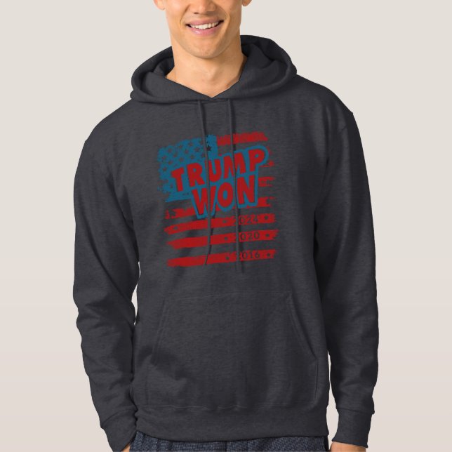Trump Won 2024 Hoodie (Vorderseite)