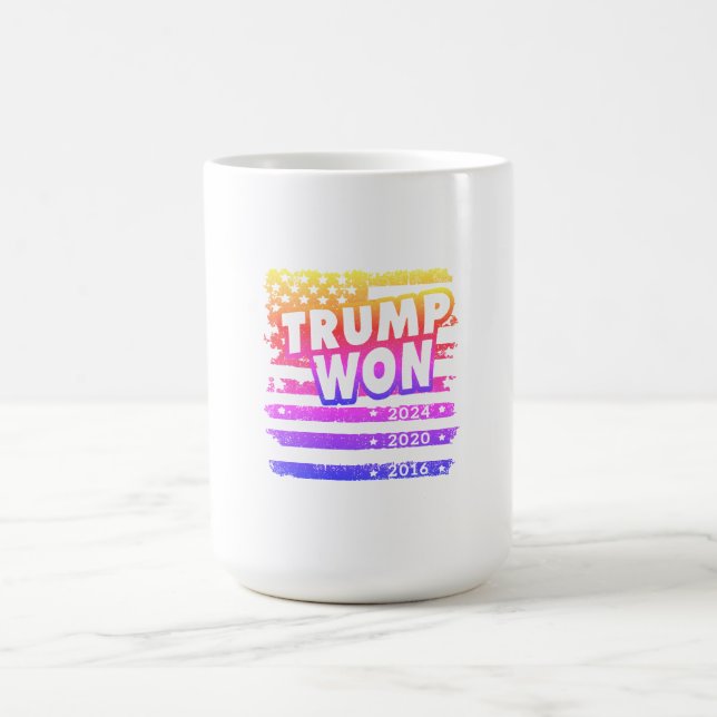 Trump Won 2024 Kaffeetasse (Mittel)