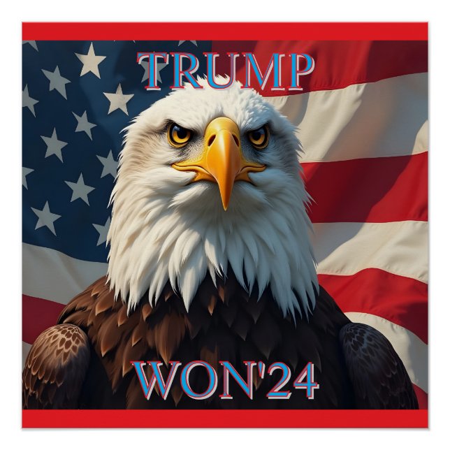 TRUMP WON 2024 POSTER (Vorderseite)
