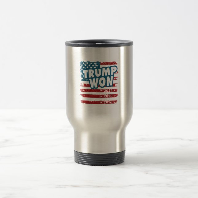 Trump Won 2024 Reisebecher (Mittel)