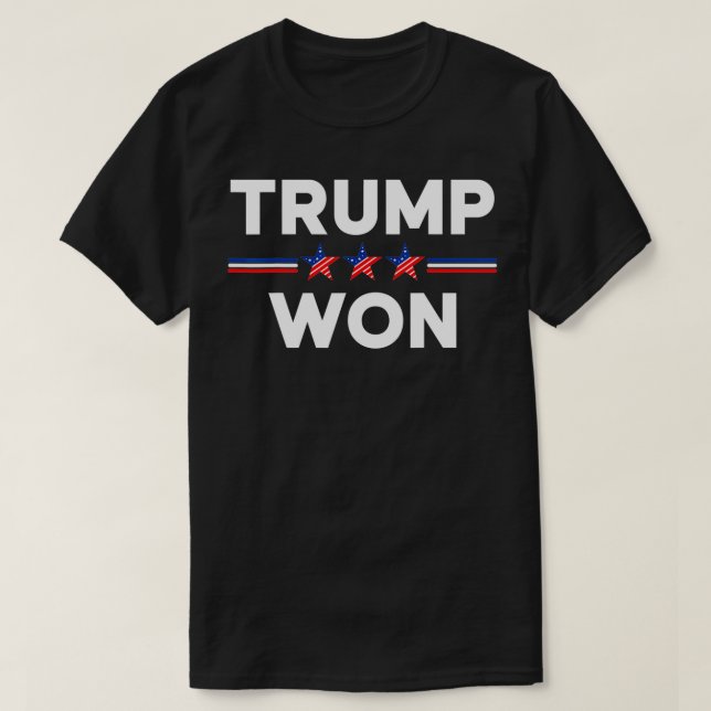Trump Won Pro Trump 2024 Konservative Republikaner T-Shirt (Design vorne)