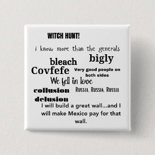 Trump Word Cloud Typografie Button