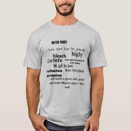 Trump Word Cloud Typografie T-Shirt