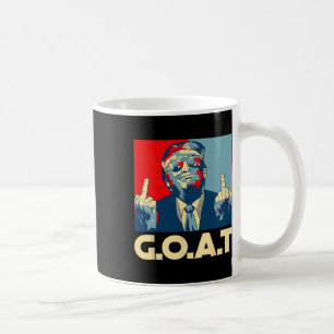 Trump Ziege 45. Präsident Mittelfinger Wahl R Kaffeetasse