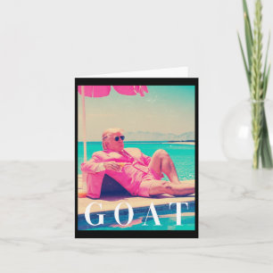 Trump Ziege Sommer 2024 Retro Lustig Pink Donald T Karte