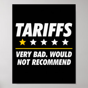 Trump Zoll USA Würde Zölle nicht empfehlen Lustig Poster
