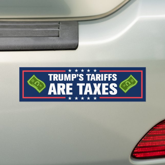 Trump-Zölle sind Steuern gegen Trump Autoaufkleber (Auf Auto)