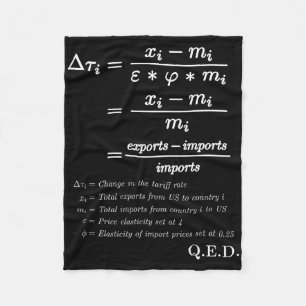 Trump-Zölle sind Steuern – mathematische Beweismit Fleecedecke