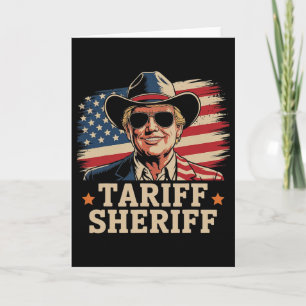 Trump Zölle Zoll Sheriff Präsident Trump Tari Karte
