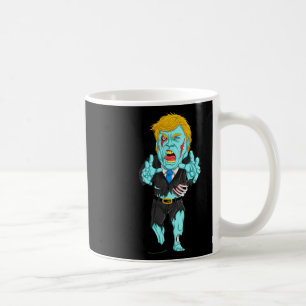 Trump Zombie Süßer Präsident Halloween Lustiges Ge Kaffeetasse