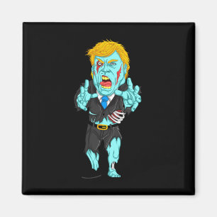 Trump Zombie Süßer Präsident Halloween Lustiges Ge Magnet