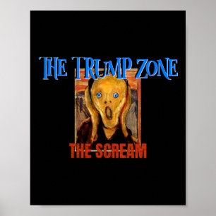 Trump-Zone ist eine lustige politische Parodie und Poster