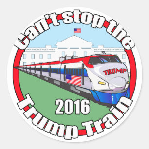 Trump Zug 2 Runder Aufkleber