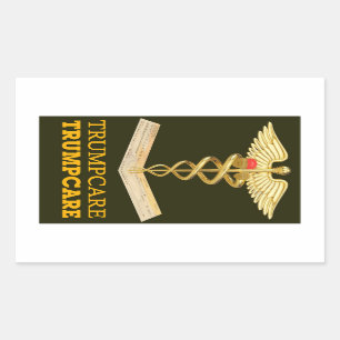 TrumpCare - Ein Hut Rechteckiger Aufkleber