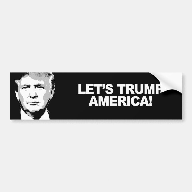Trumpersticker - Trump America -.pnng Autoaufkleber (Vorne)