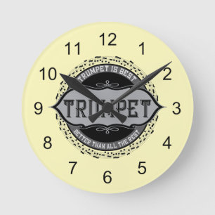 Trumpet Best Musiknote Circle Runde Wanduhr