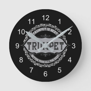 Trumpet Best Musiknote Circle Runde Wanduhr