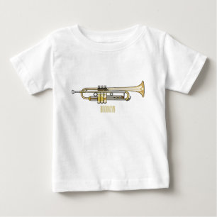 Trumpet-Cartoon-Abbildung Baby T-shirt