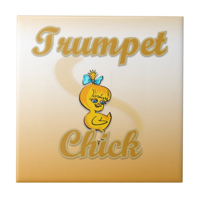 Trumpet Chick Fliese (Vorderseite)