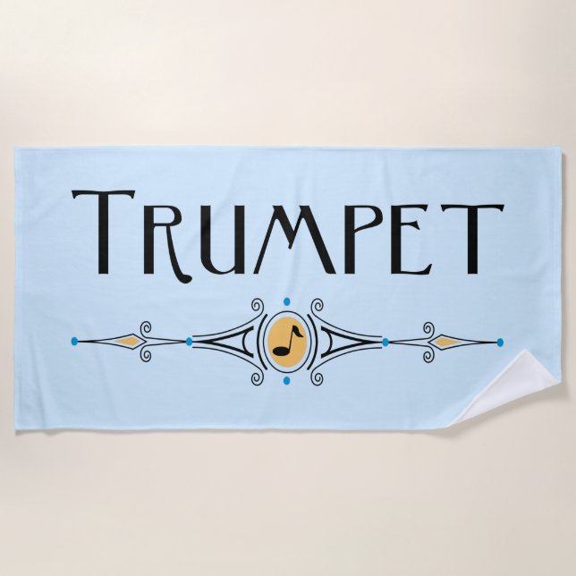 Trumpet-Dekorationslinie Strandtuch (Vorderseite)