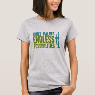Trumpet - Drei Ventile, endlose Möglichkeiten T-Shirt