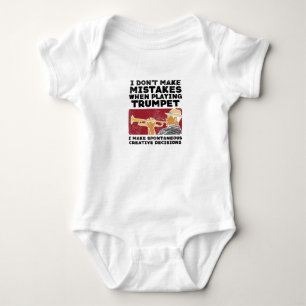 Trumpet - Ein Trumpet spielen Baby Strampler