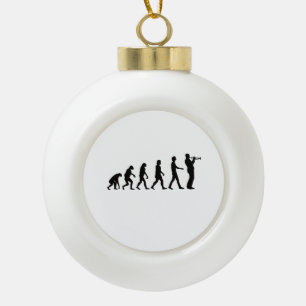 Trumpet-Evolution Keramik Kugel-Ornament