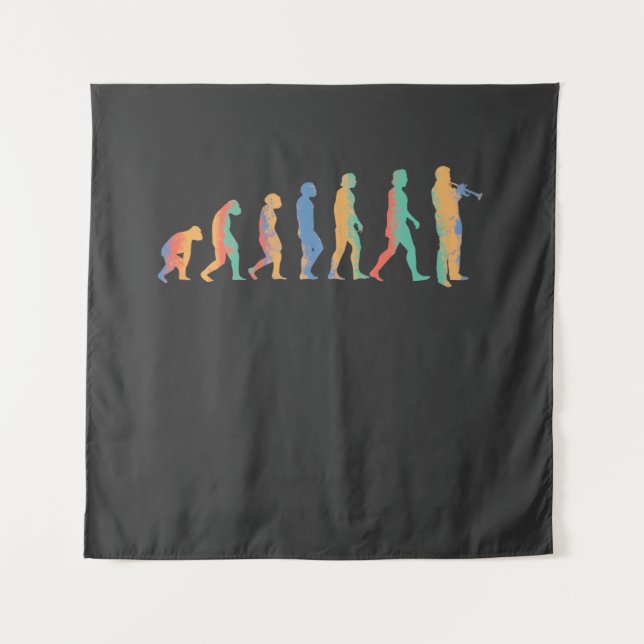 Trumpet-Evolution Wandteppich (Vorderseite)