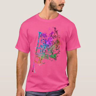 Trumpet farbenfrohe Musiker Trumpet Geschenke Trum T-Shirt