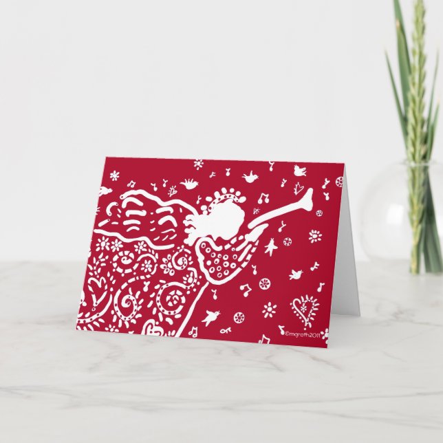 Trumpet Feiertagskarte (Vorderseite)