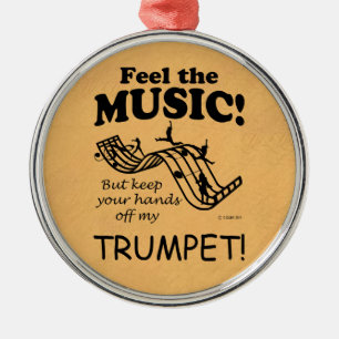 Trumpet fühlen Sie die Musik Ornament Aus Metall