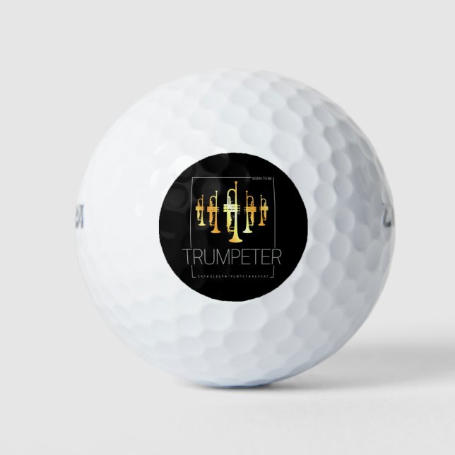 Trumpet Geboren, Trumpeter für Musiker zu sein Golfball (Vorderseite)