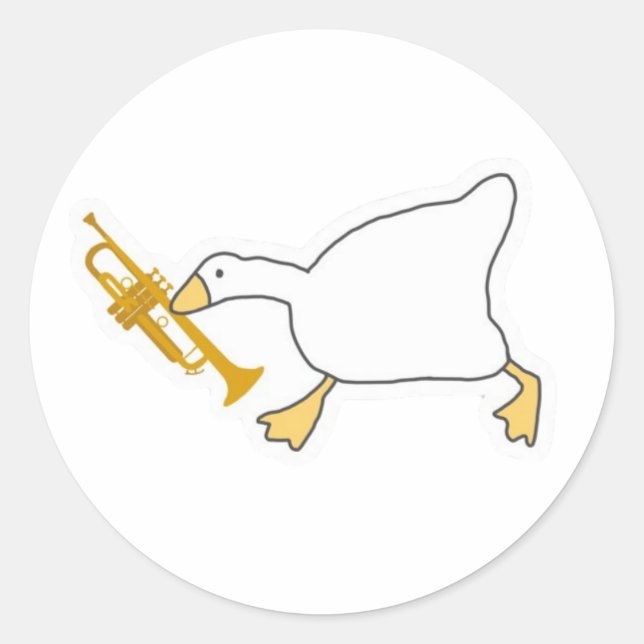 Trumpet Goose Sticker (Vorderseite)