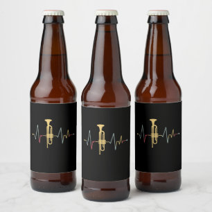 Trumpet Heartbeat Bierflaschenetikett