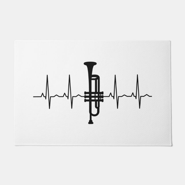 Trumpet Heartbeat Fußmatte (Vorderseite)
