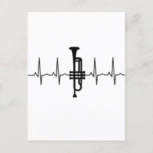 Trumpet Heartbeat Postkarte