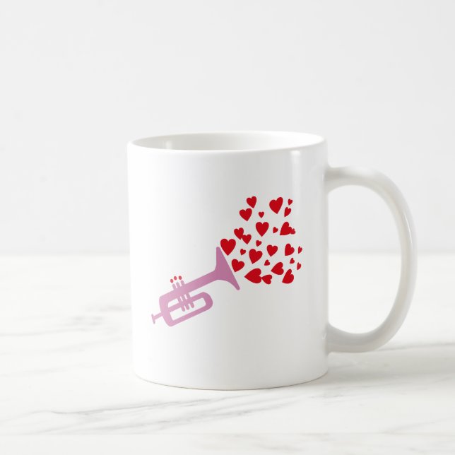 Trumpet Hearts Kaffeetasse (Rechts)
