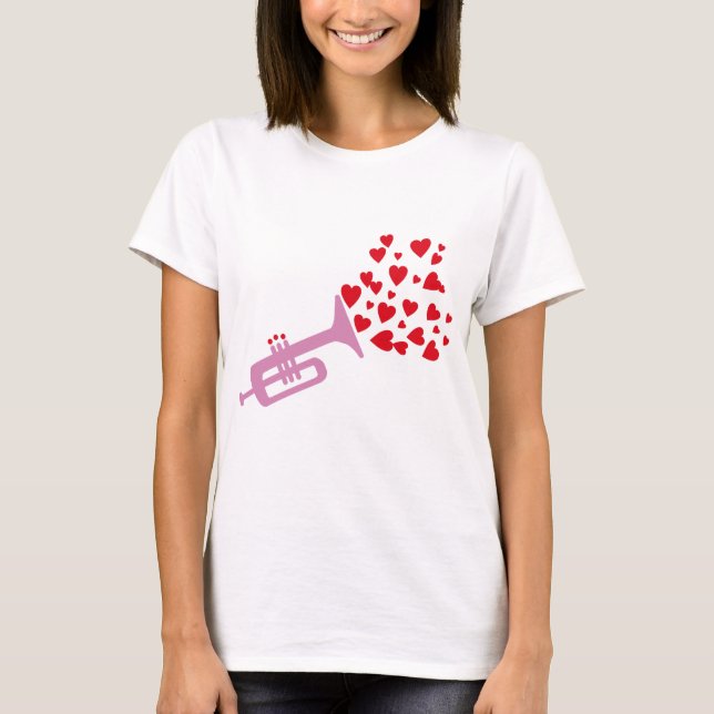 Trumpet Hearts T-Shirt (Vorderseite)