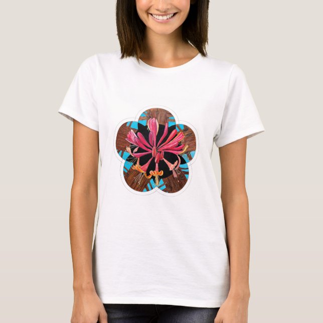 Trumpet Honeysuckle im Botanischen Garten Narrows T-Shirt (Vorderseite)