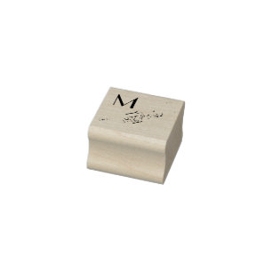 Trumpet Initial Monogram Musician Band Teacher Gummistempel